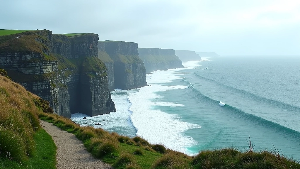 Coastal cliffs and dramatic seascape